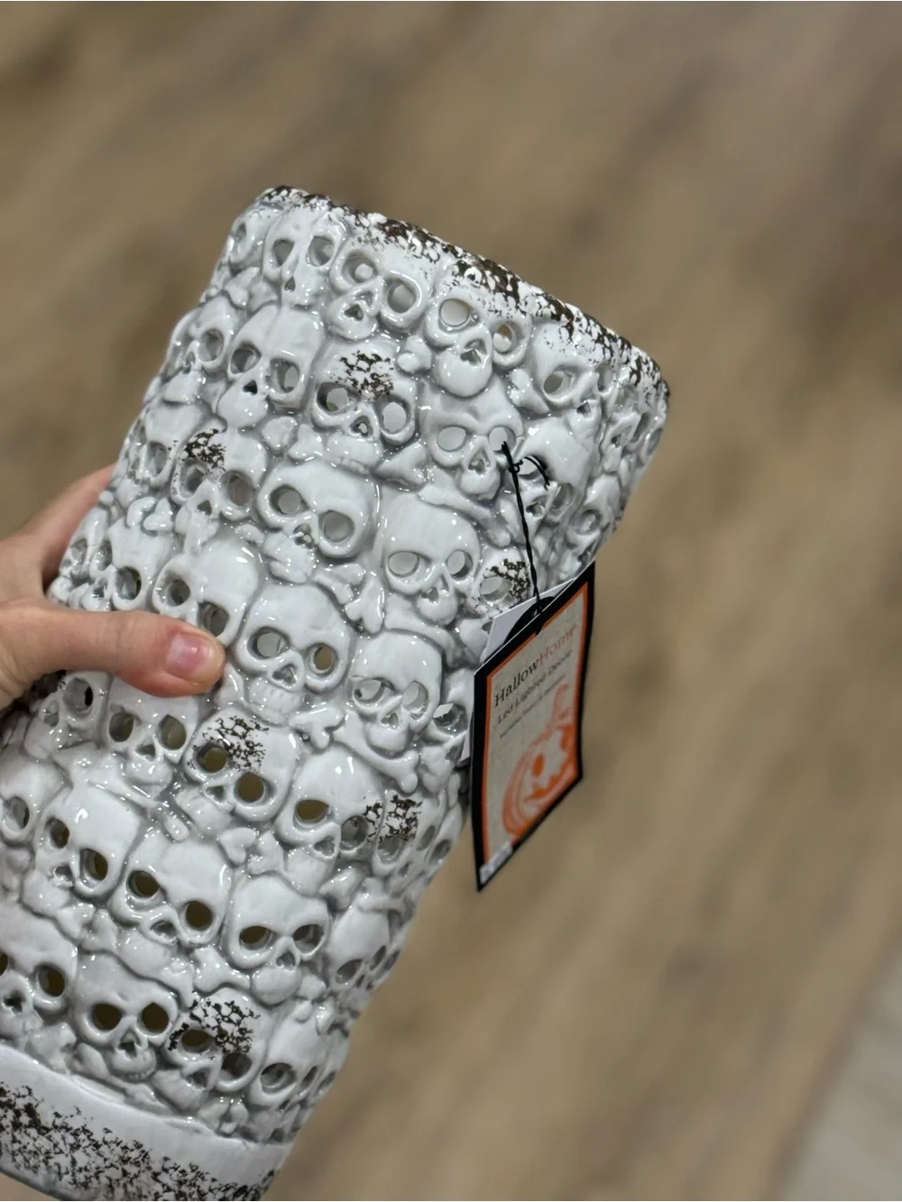 Halloween Skull Ceramic lamp--